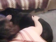 dog licking teen pussy